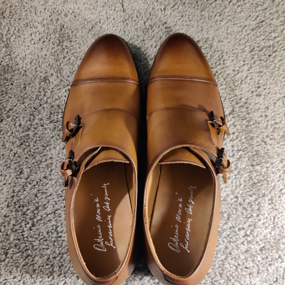 Antonio Maurizi Cap Toe Double Monk Strap Loafers (Tan US Men's Size: 11… - Picture 7 of 13